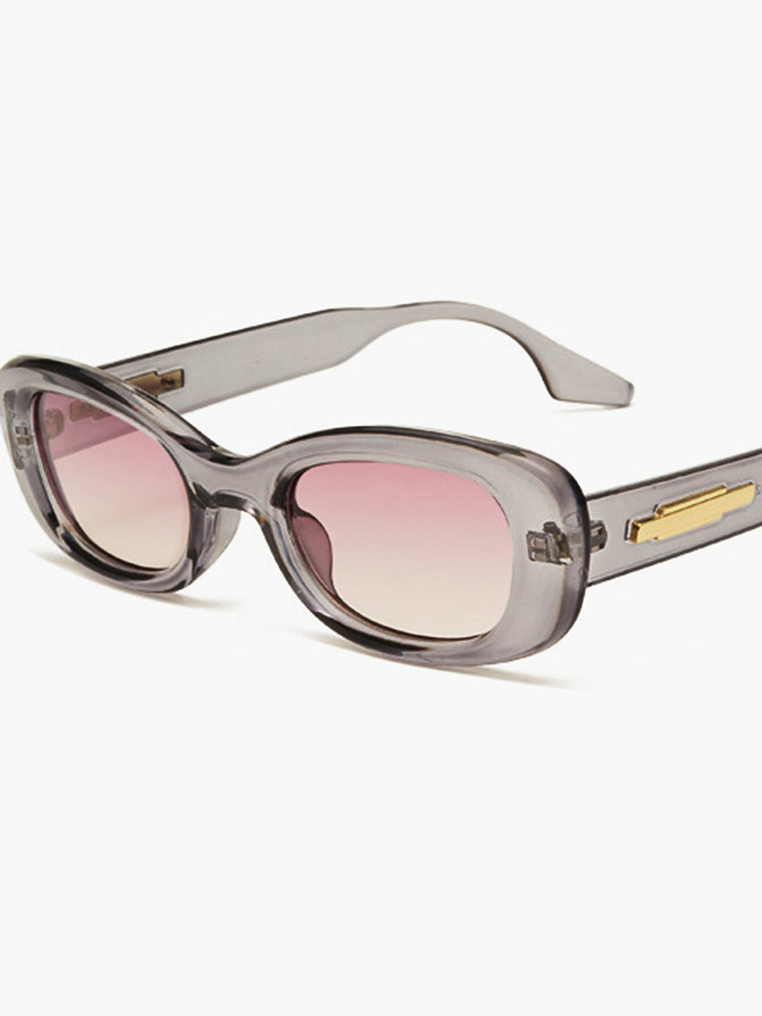 Lunettes de soleil à monture de couleur cristal