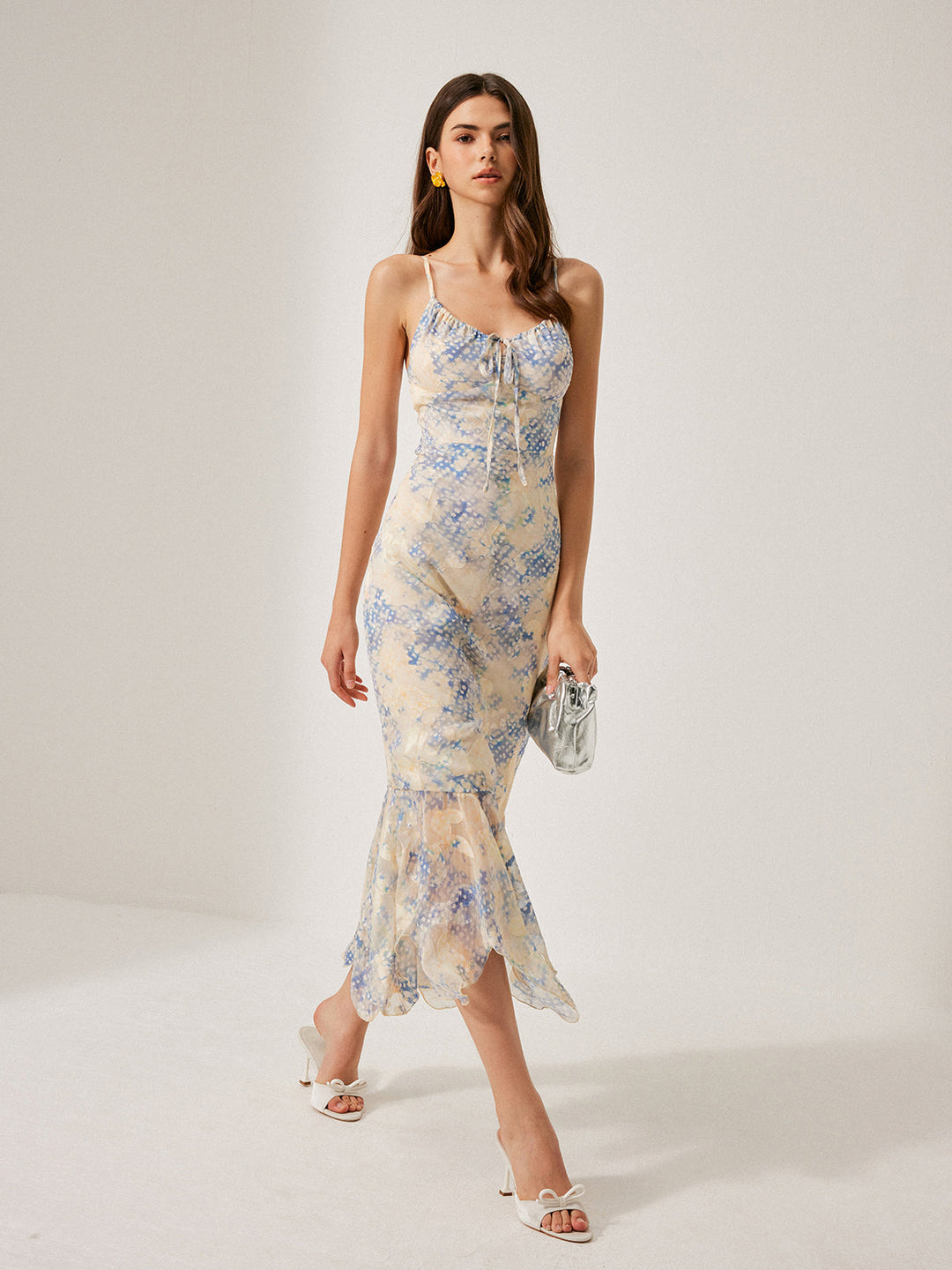 Robe Évasée à Volants