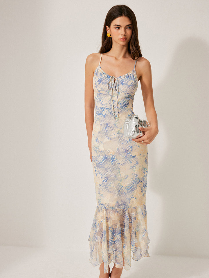 Robe Évasée à Volants
