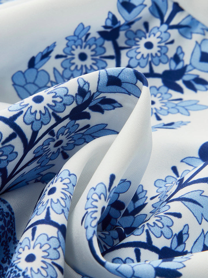 Robe à bretelles avec imprimé floral