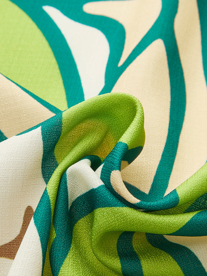 Robe portefeuille florale à taille nouée