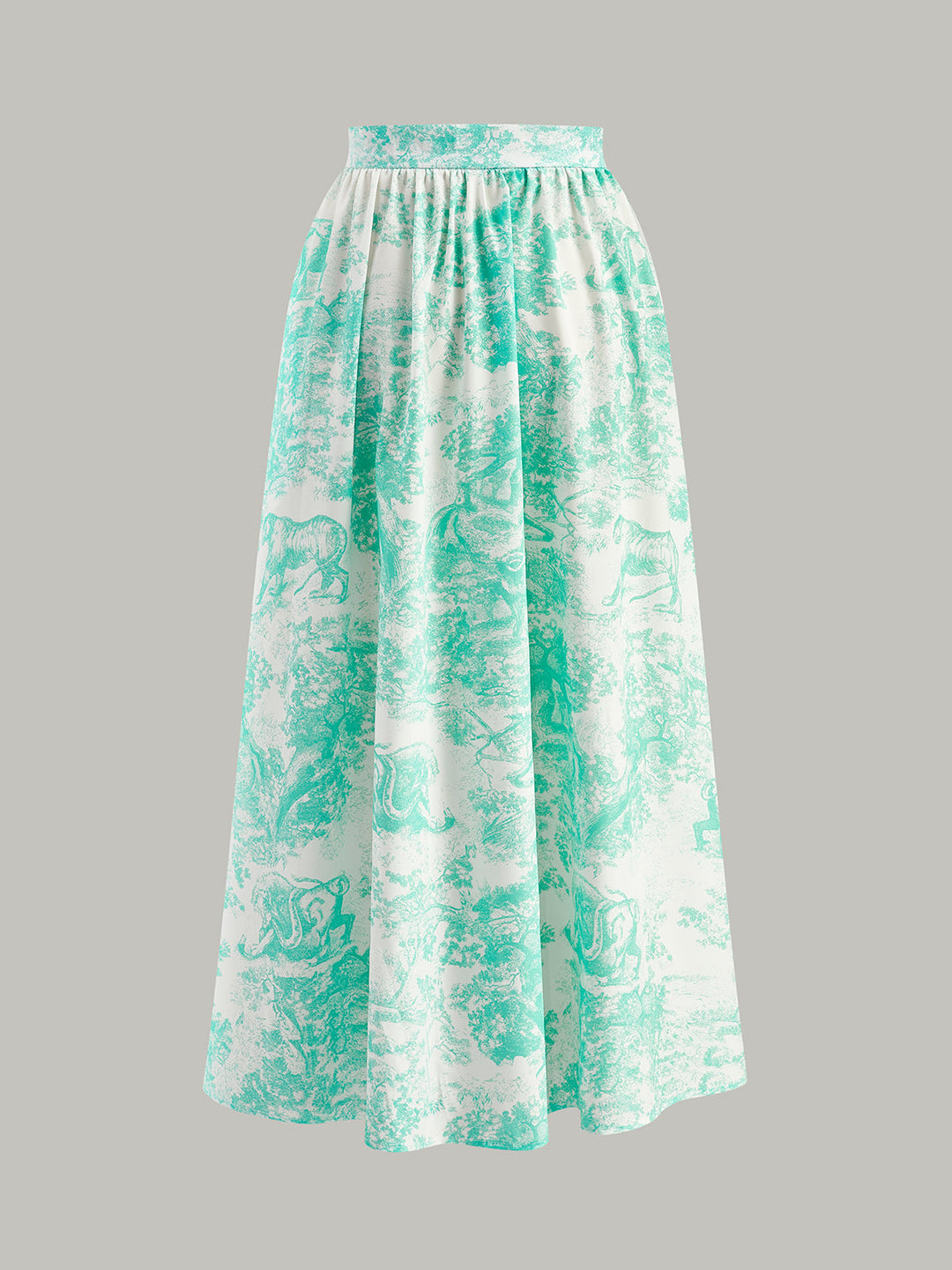 Ensemble Jupe Boutonnée à Dos Nu et Col Haltère