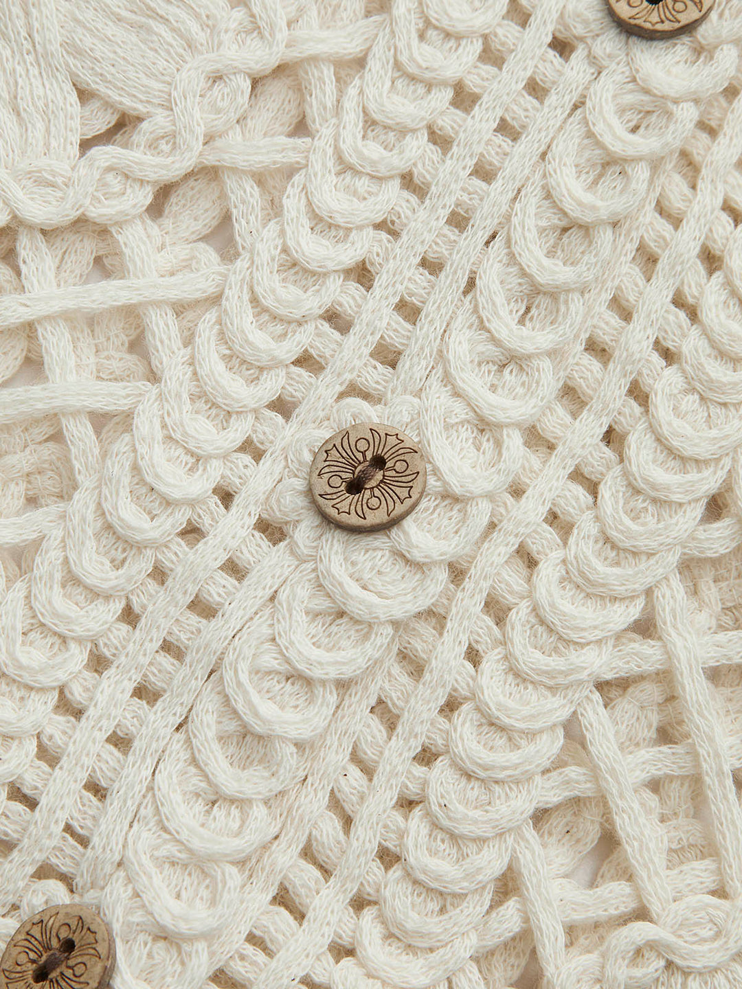 Débardeur en maille jacquard semi-transparente à encolure en V