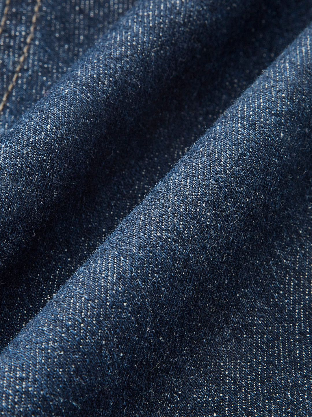 Jean Large Jambe Mi-Taille en Coton
