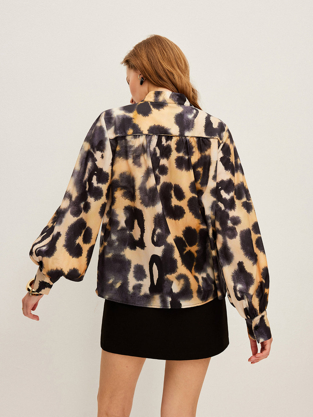 Chemise Boutonnée Imprimé Léopard