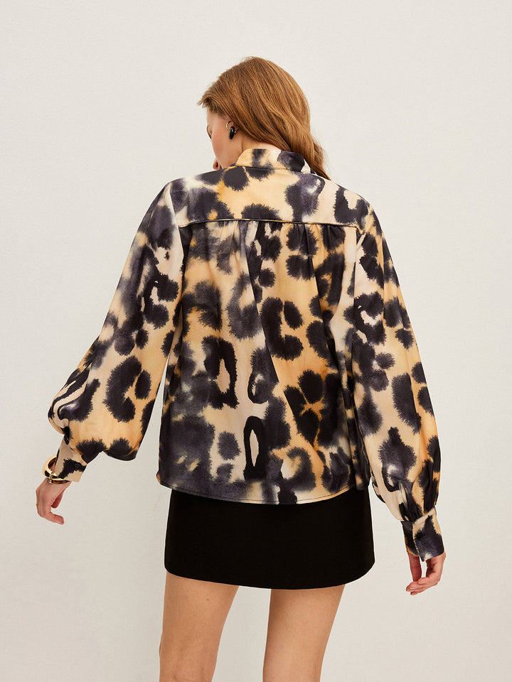 Chemise Boutonnée Imprimé Léopard