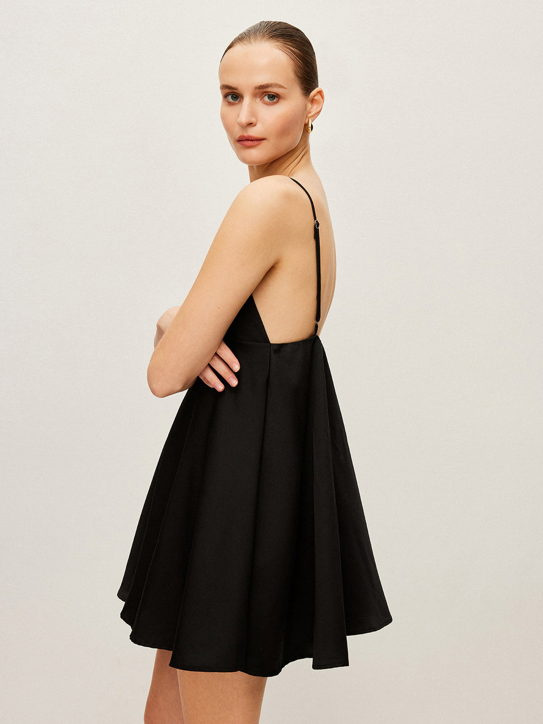 Robe Cami Évasée à Col en V