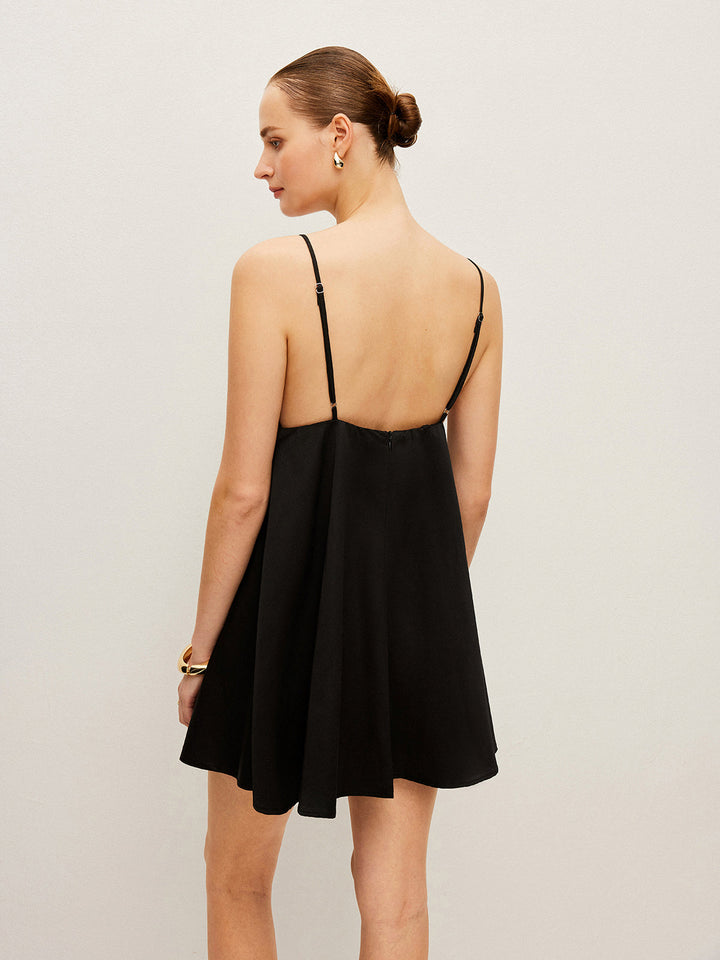 Robe Cami Évasée à Col en V