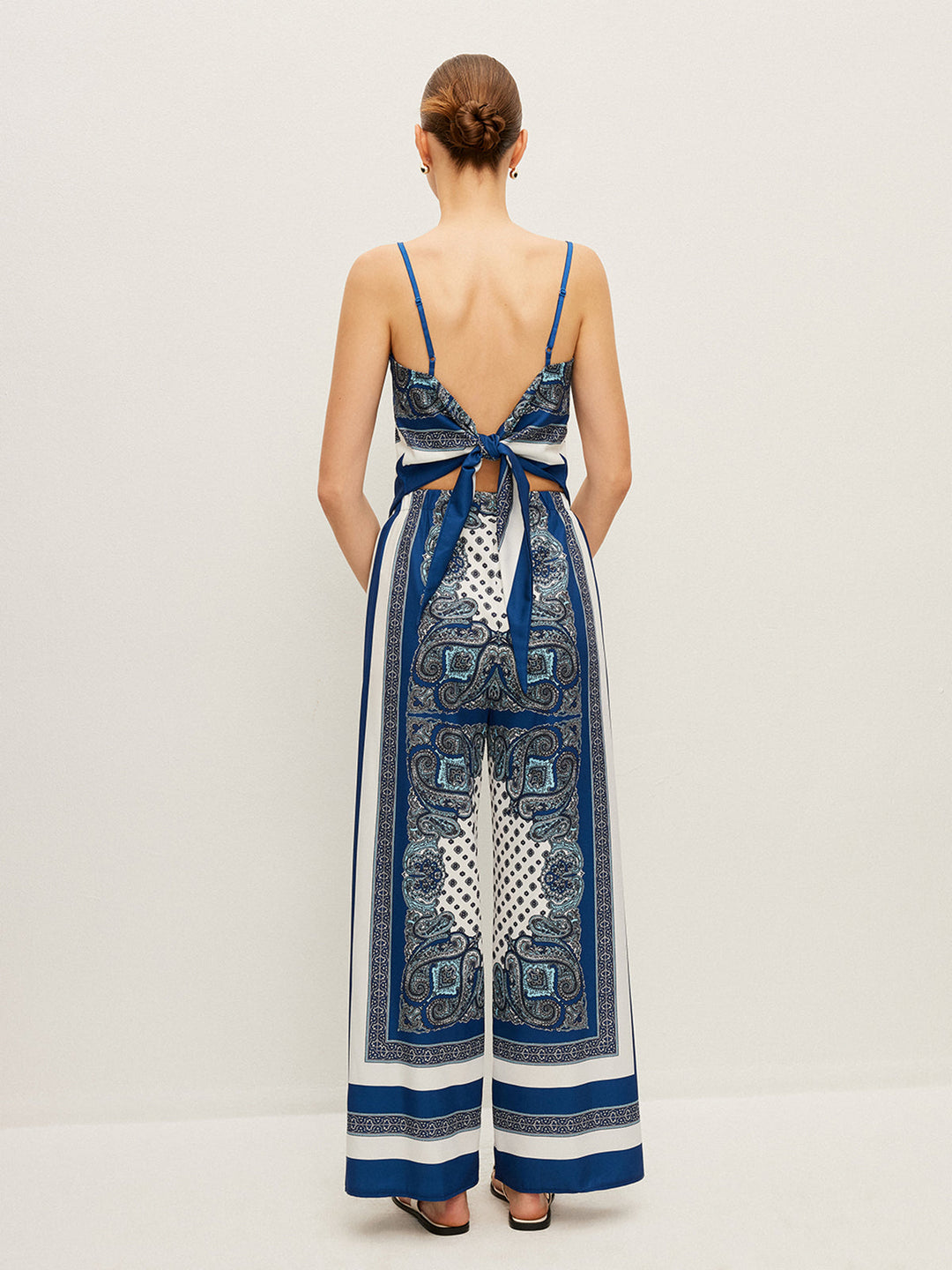 Ensemble Pantalon Imprimé Dos Lié