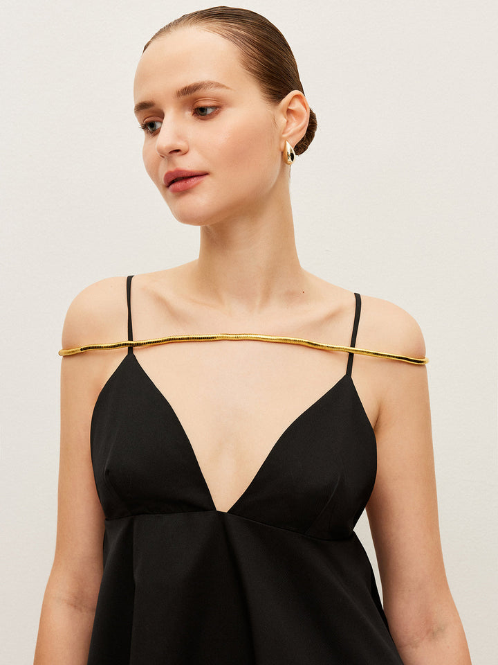 Collier torsadé et malléable doré
