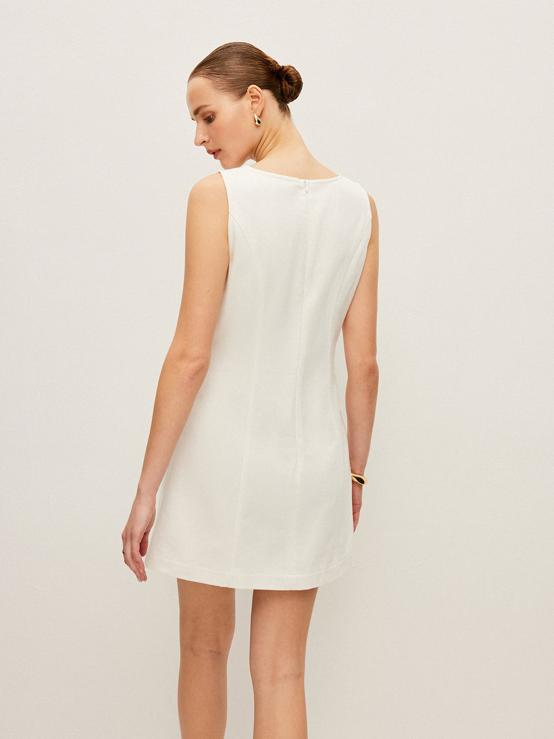 Robe en jean sans manches