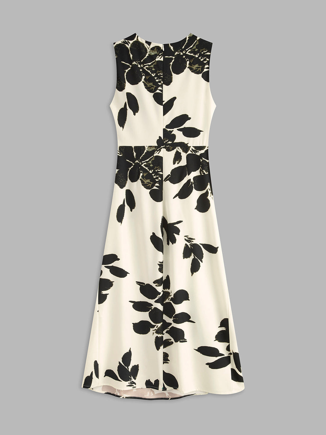 Robe Plissée Sans Manches à Imprimé Floral