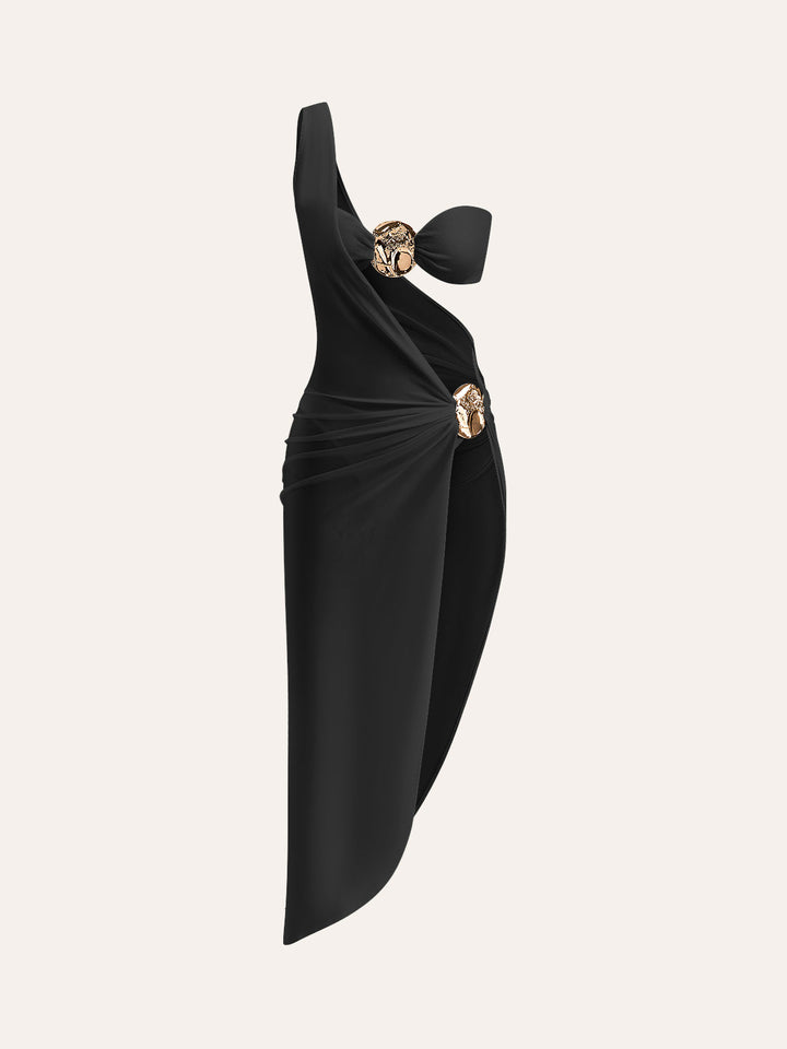 Bikini Détaillé Doré Avec Couverture