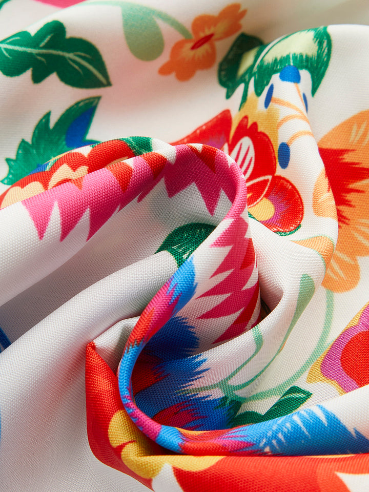 Robe Longue à Imprimé Floral et Col Bardot avec Ceinture