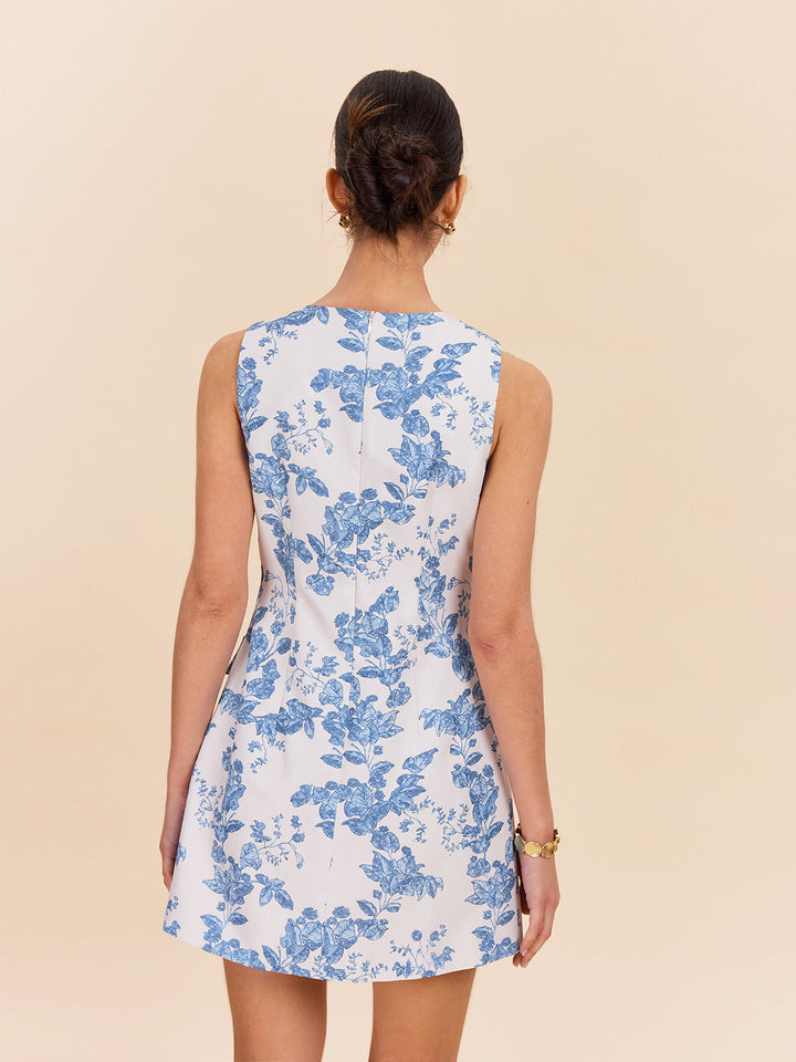 Robe à fleurs avec poche décorative