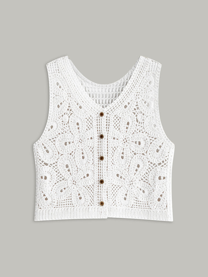 Gilet Boutonné au Crochet