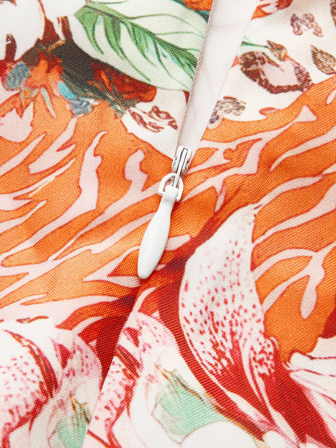Robe à Dos Croisé Imprimé Floral