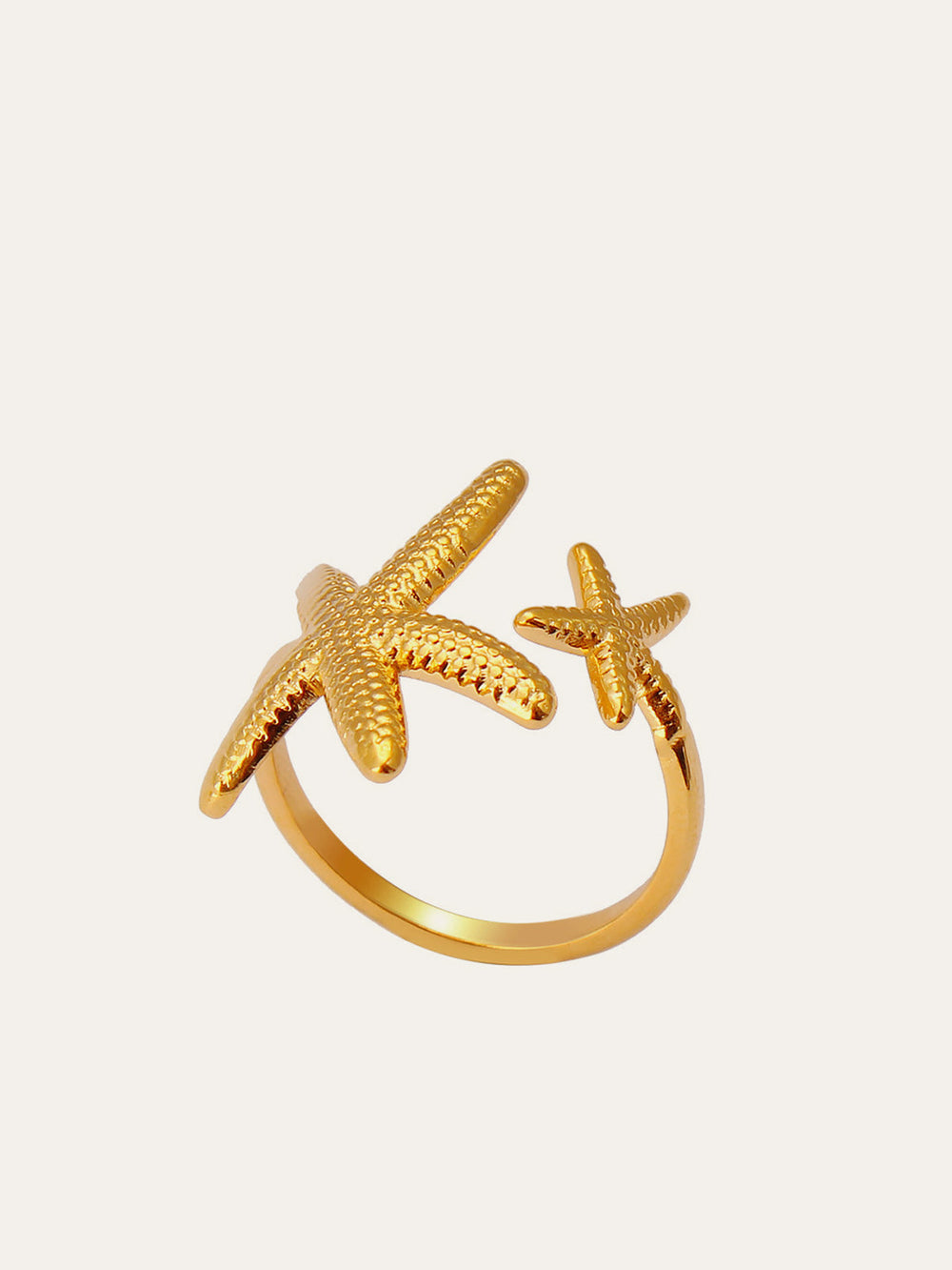 Bague Ouverte Étoile de Mer Asymétrique
