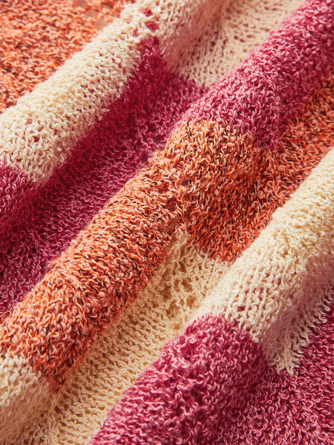 Robe Pull Couleur Blocée à Col Dégagé et Fente