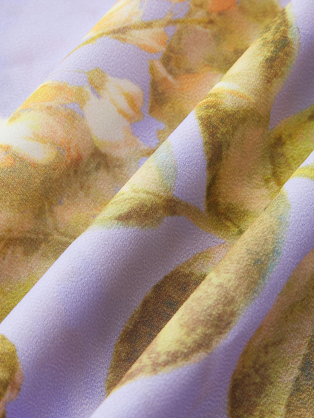 Couverture en maille avec ceinture nouée et imprimé floral