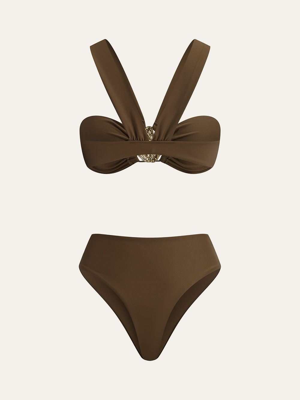 Ensemble Bikini à Décoration Métallique
