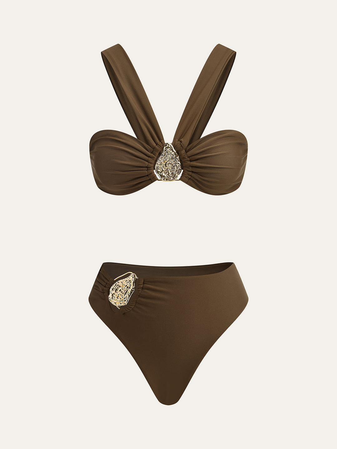 Ensemble Bikini à Décoration Métallique
