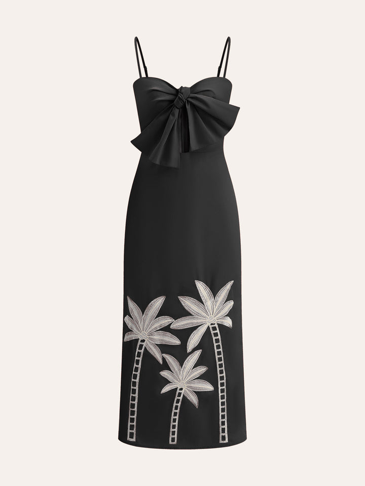 Robe Cami à Volants Brodée