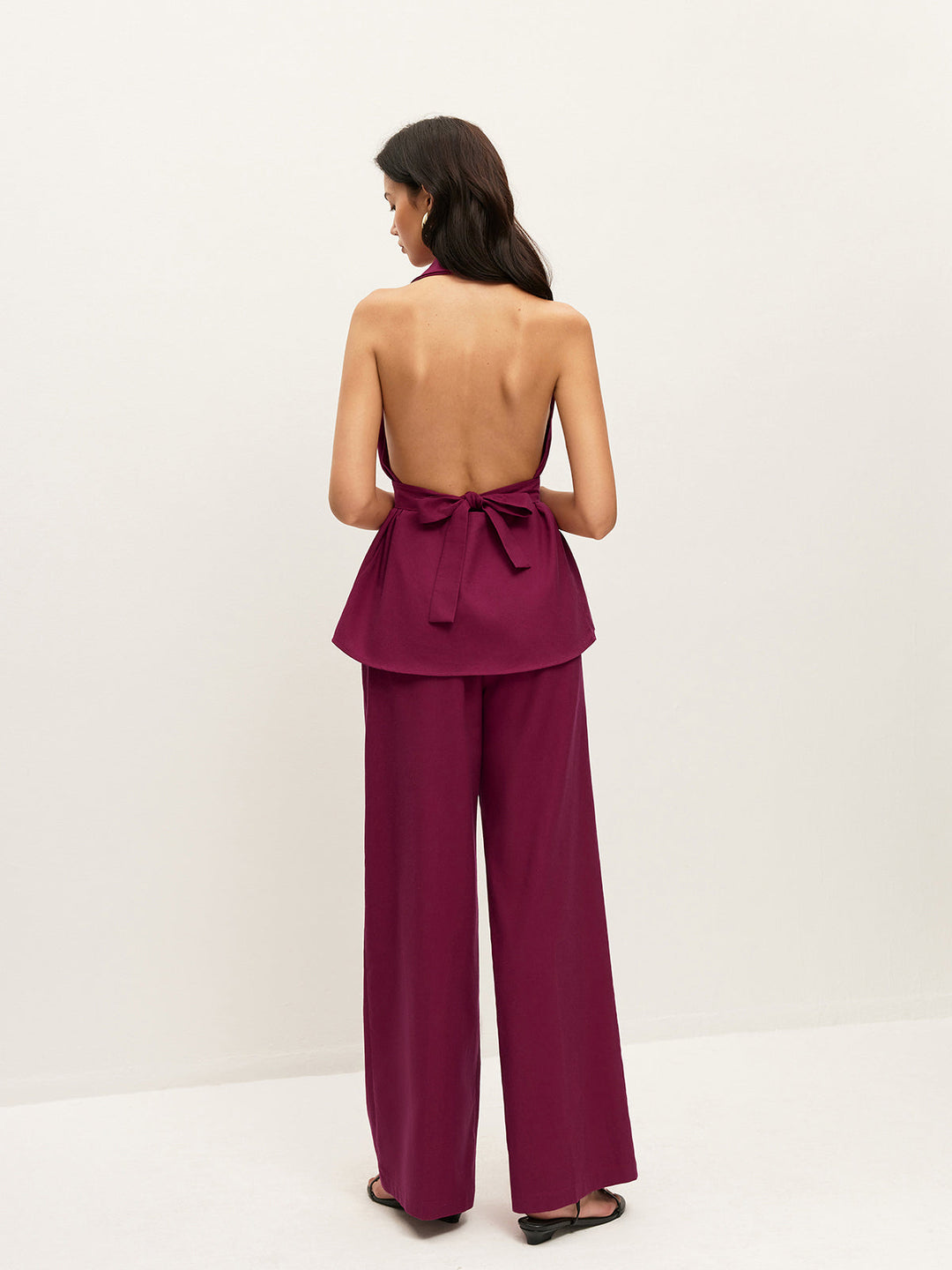 Ensemble Pantalon à Poches Ceinture à Colhalter
