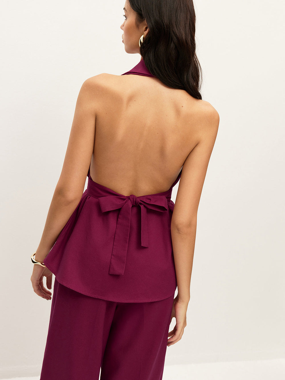 Ensemble Pantalon à Poches Ceinture à Colhalter