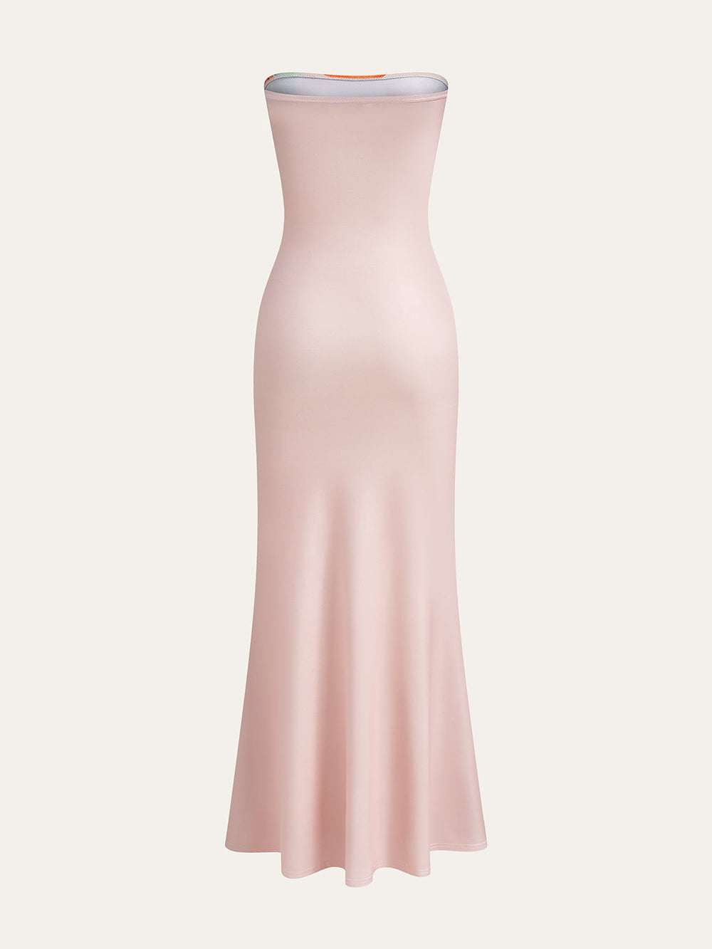 Robe Longue à Imprimé Floral Sans Bretelles