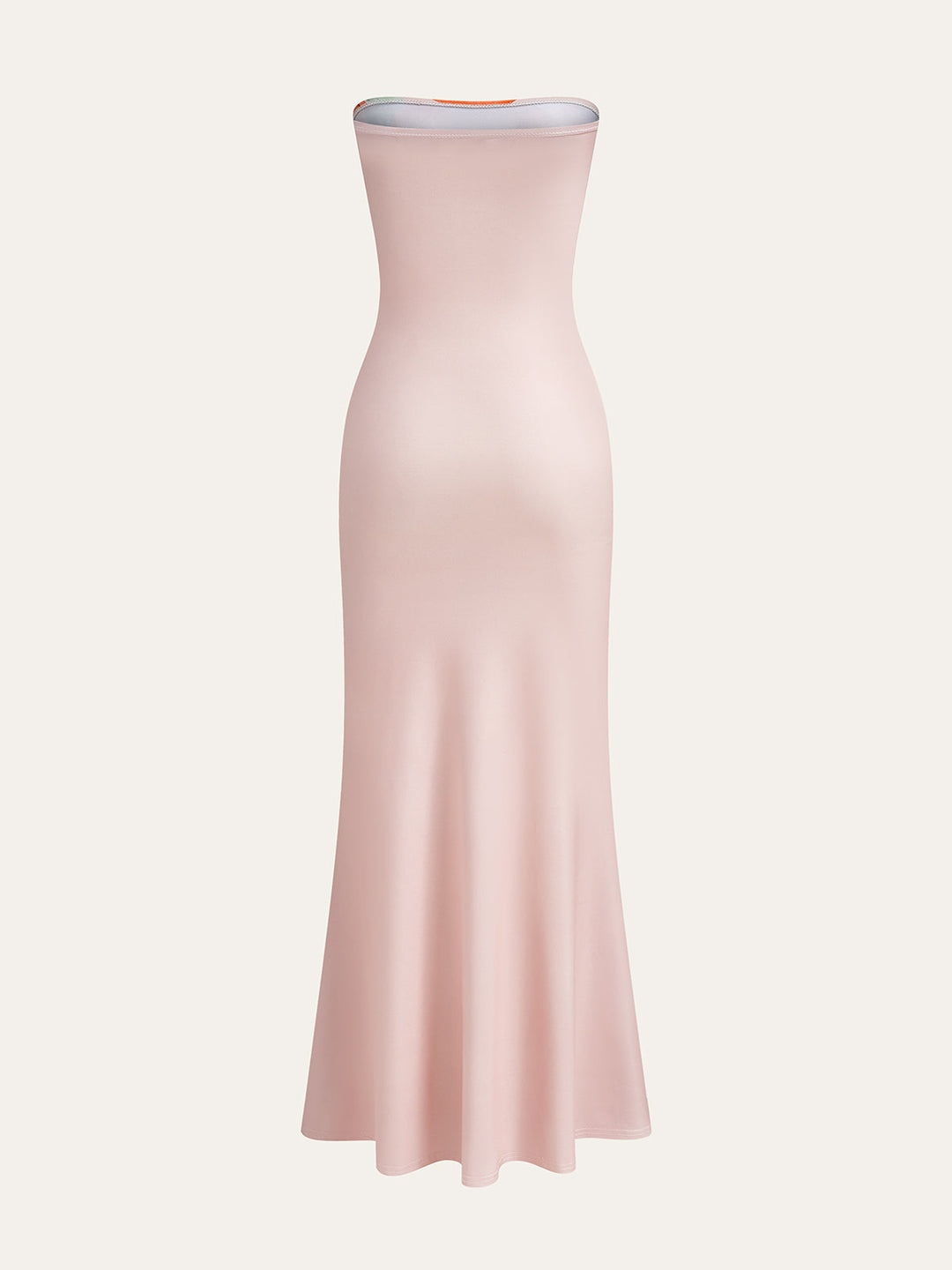 Robe Longue à Imprimé Floral Sans Bretelles