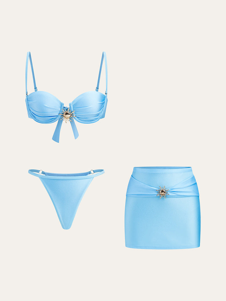 Ensemble Bikini Cache-Maillot Avec Jupe