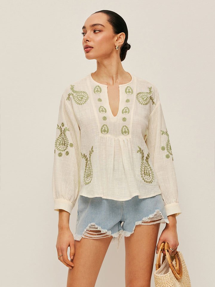Blouse Brodé Bohème