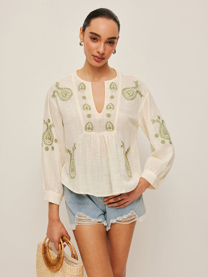 Blouse Brodé Bohème