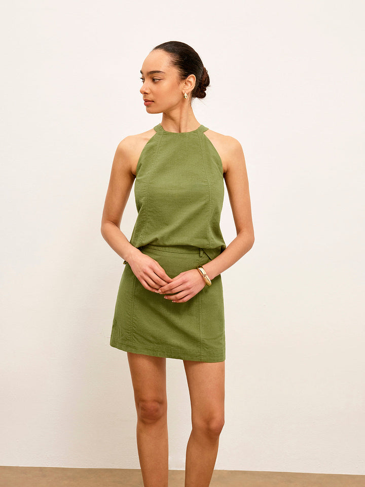 Ensemble Jupe Sans Bretelles Coton & Lin Sans Ceinture