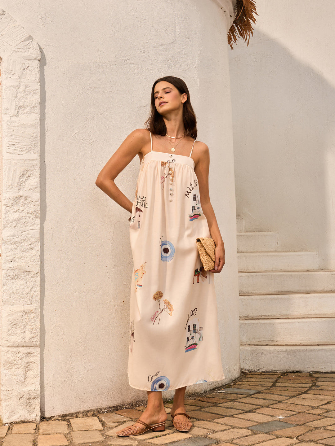 Robe Patineuse à Volants à Fronces
