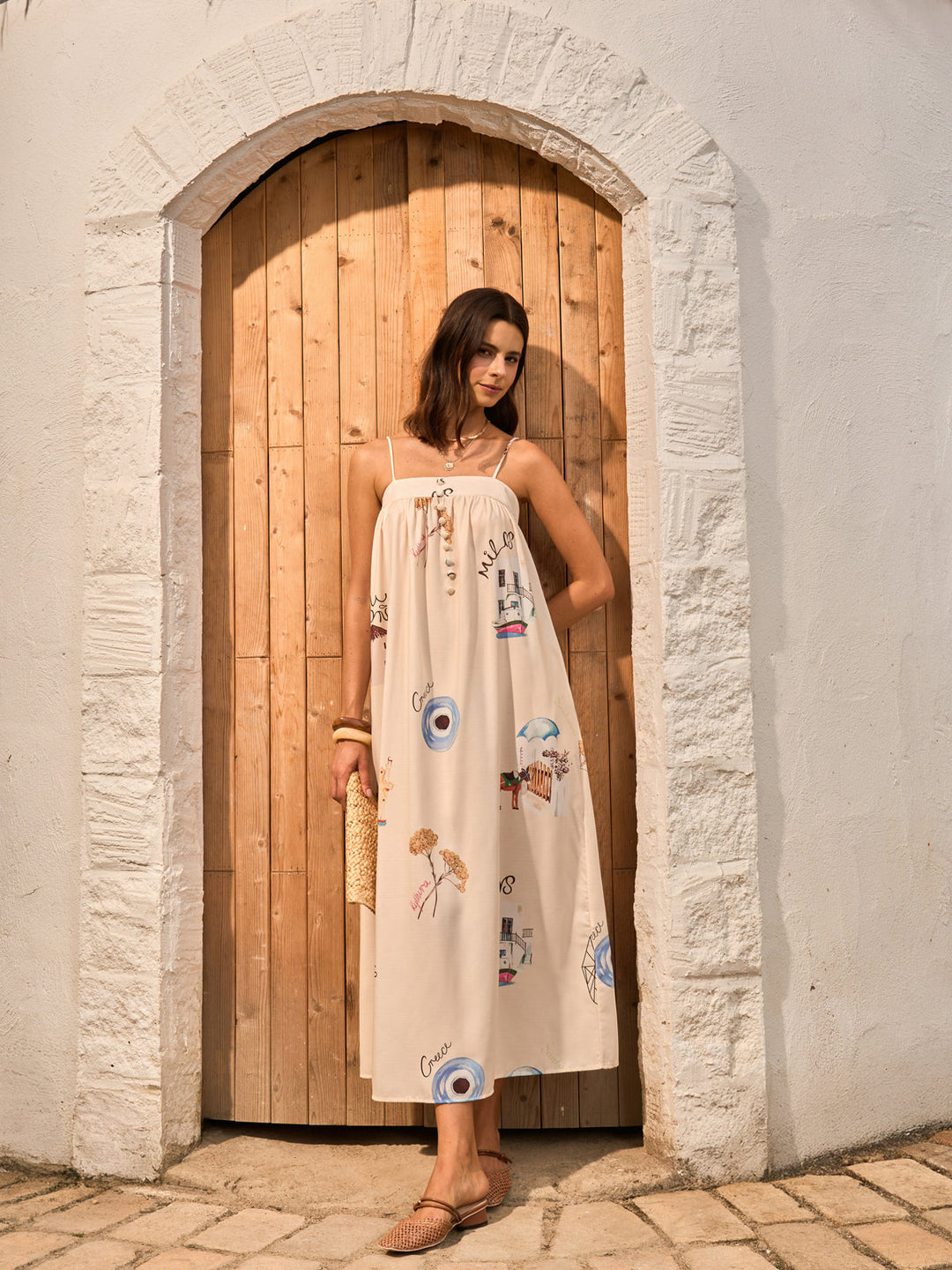 Robe Patineuse à Volants à Fronces