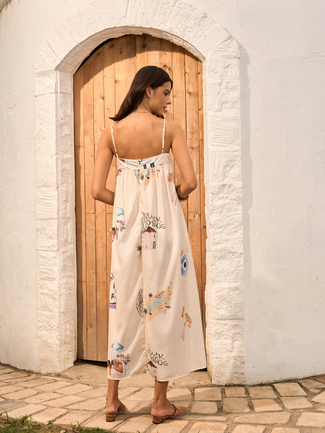 Robe Patineuse à Volants à Fronces