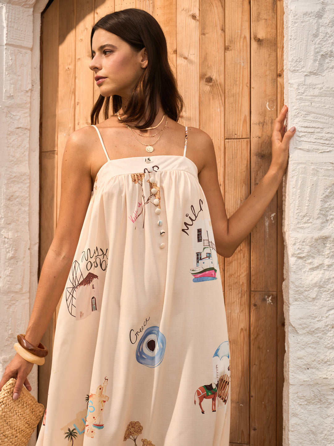 Robe Patineuse à Volants à Fronces