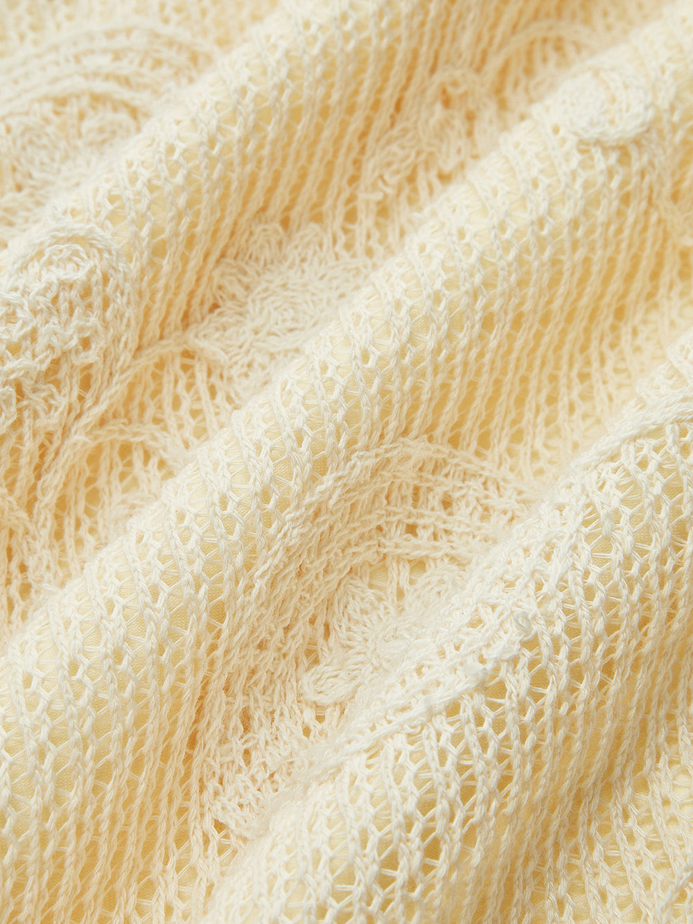 Robe Mi-longue Ceintureée en Crochet