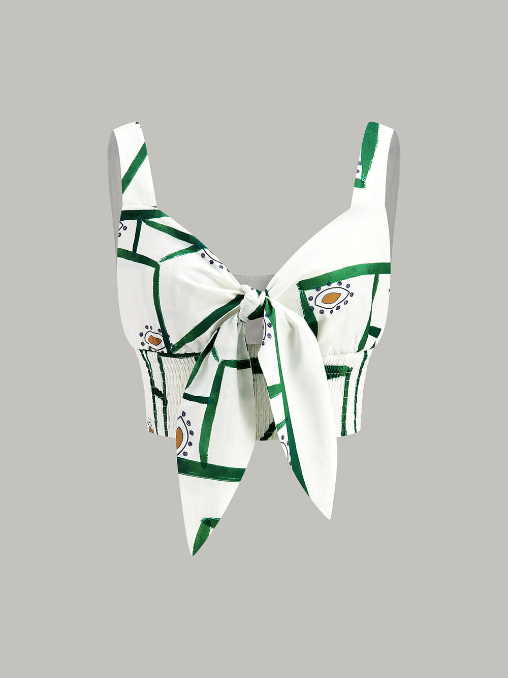 Ensemble Jupe à Volants et Camisole à Liens Devant