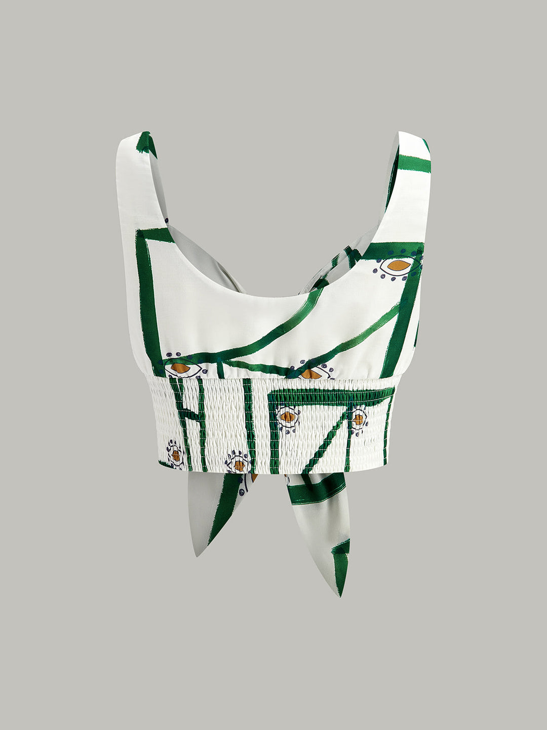 Ensemble Jupe à Volants et Camisole à Liens Devant