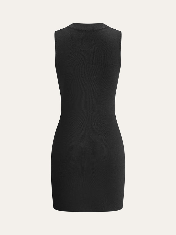 Robe à découpes à encolure licou