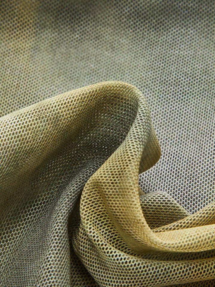 Haut Dos-Nu en Maille Semi-Transparente