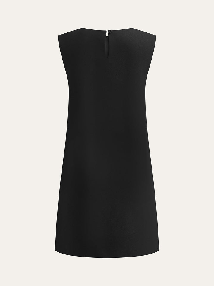 Robe Mini Sans Manches en Métal