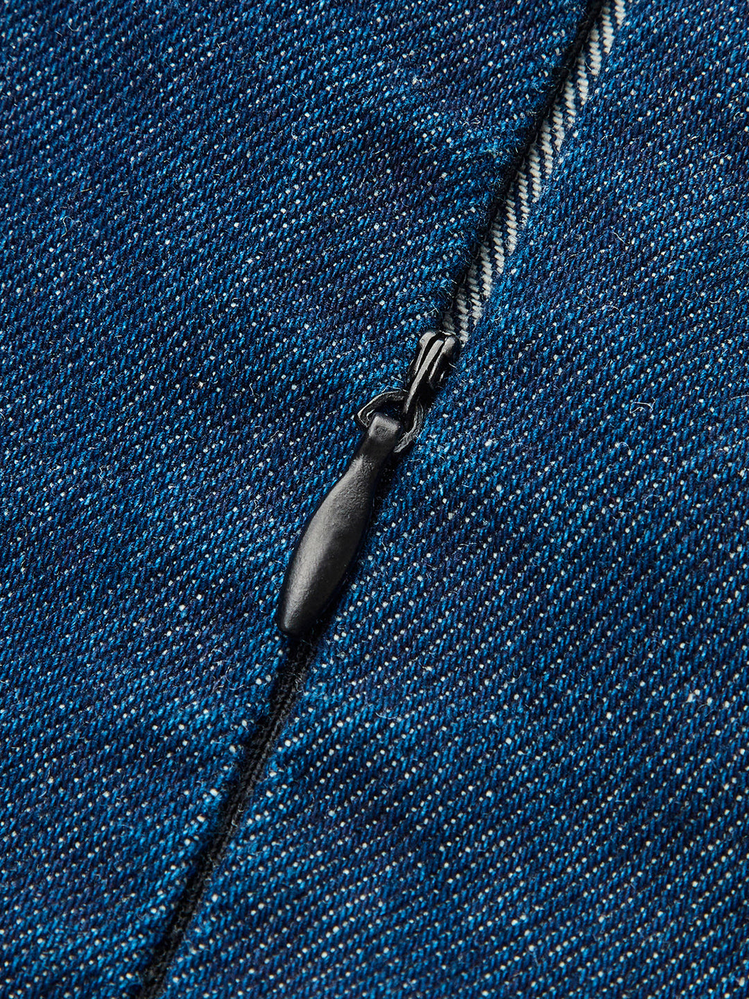 Robe évasée en denim à dos croisé