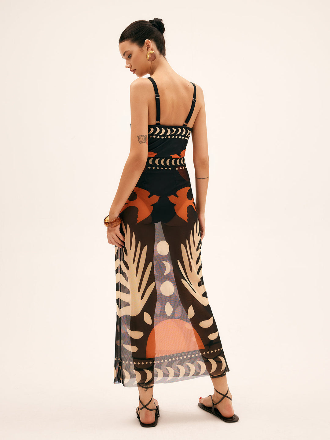 Jupe Maxi Voile Imprimée