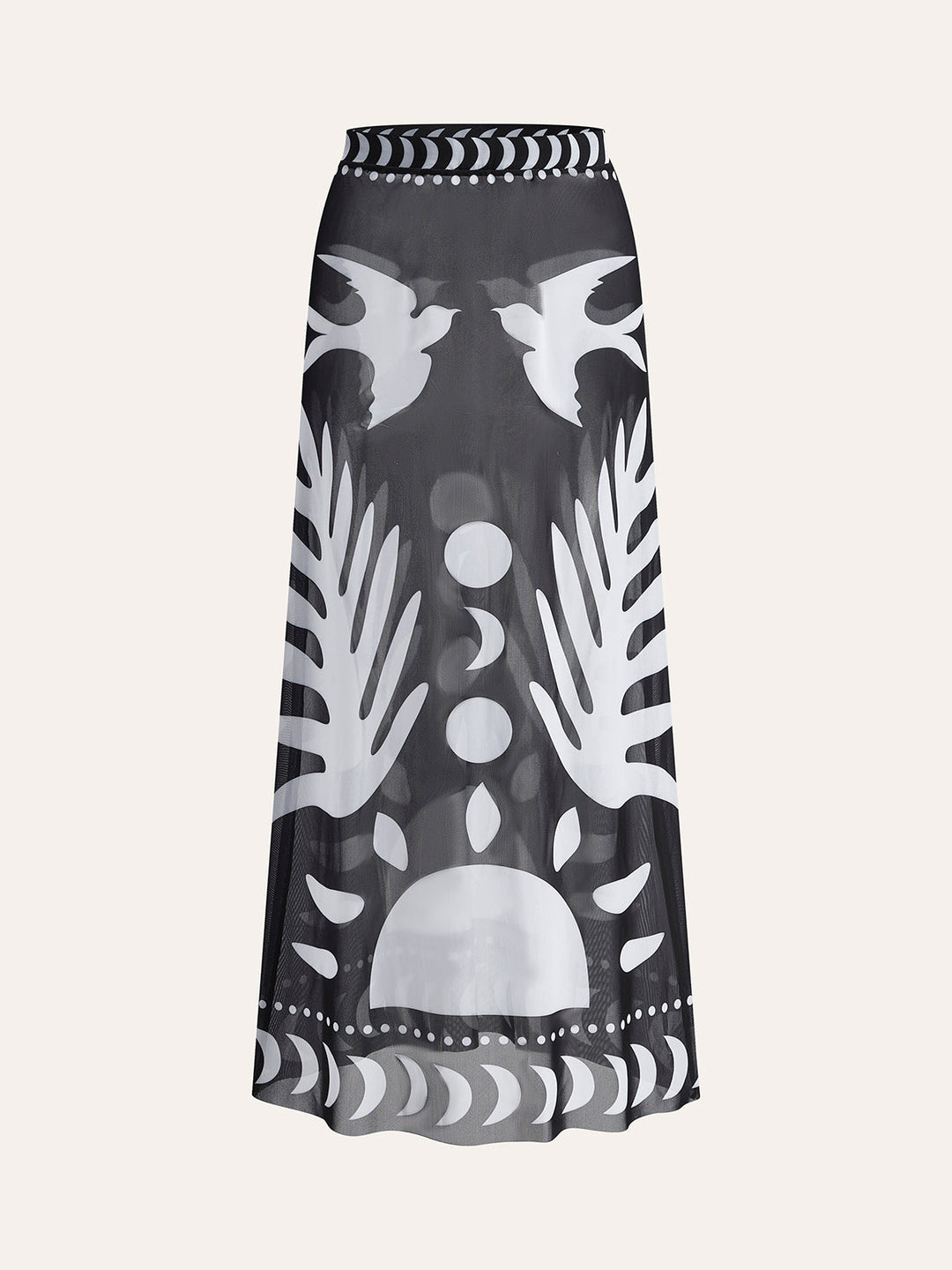 Jupe Maxi Voile Imprimée