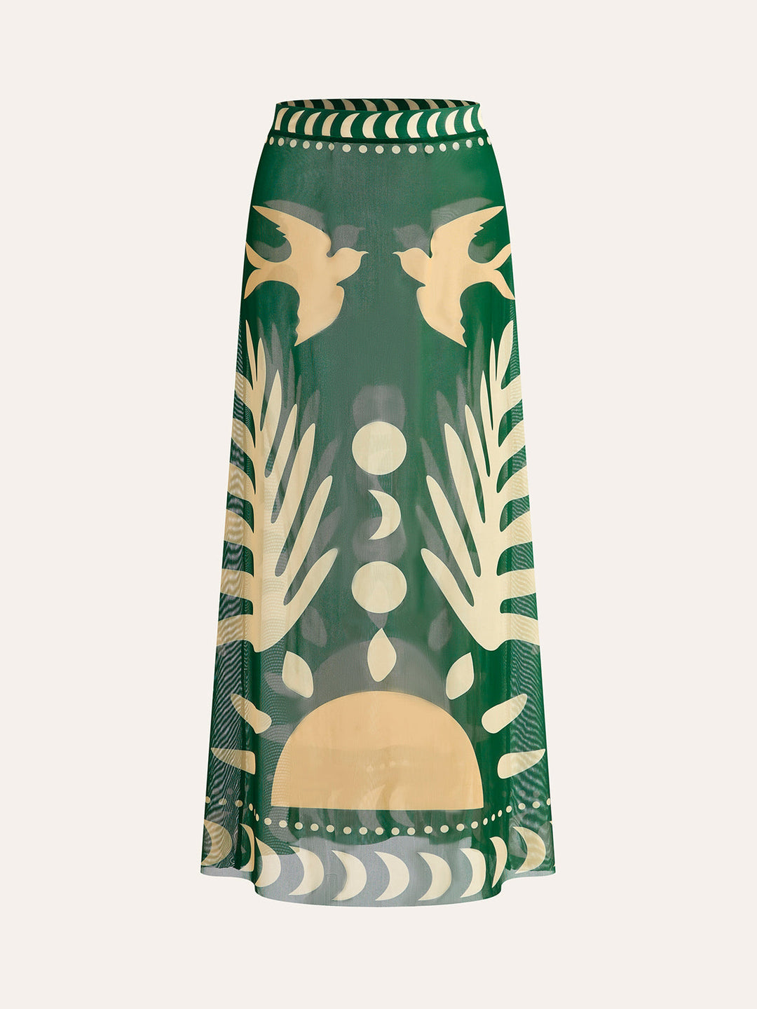 Jupe Maxi Voile Imprimée