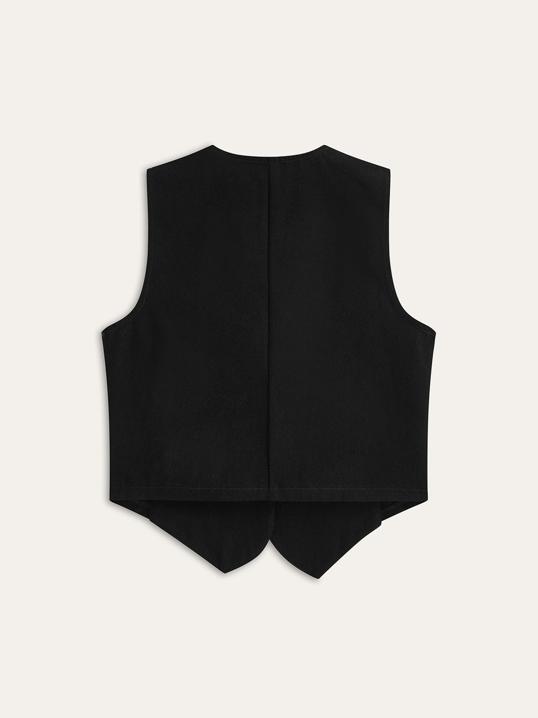 Gilet Boutonné en Denim sur Mesure